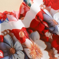 Celana Dalam Wanita Motif Bunga Vintage Tanpa Jahitan, Tepi Bergelombang, Halus Seperti Sutra, Multi Pola, Bahan Nilon Bernapas, Cocok untuk Pemakaian Sehari-hari
