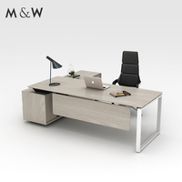 Table en bois d'usine M & W Meubles design Bureau de luxe pour chef de bureau