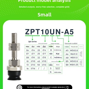 HOFUJNG ZPT Boquilla de Succión Neumática con Rosca Interna, Accesorios para Manipulador, Productos de Goma CN GUA - Product Image 5