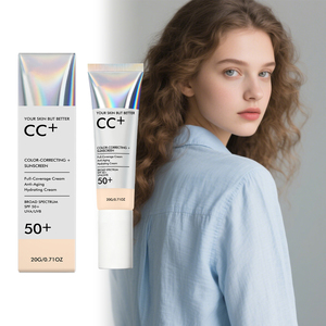 Crème CC longue tenue SPF 50+ à marque privée, imperméable, correcteur professionnel, éclaircissant et unifiant le teint, sans produits chimiques - Product Image 2
