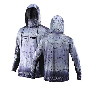 Sudadera con Capucha de Pesca, Camiseta con Protección Facial, Ropa al por Mayor, Sublimación Personalizada, Protección Solar UPF 50 - Product Image 1