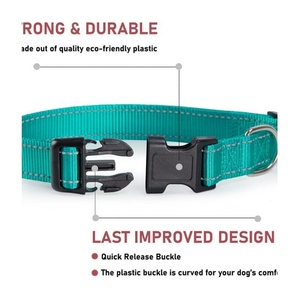 Venta al por mayor de varios collares de colores para mascotas, <span class=keywords><strong>collar</strong></span> ajustable reflectante cómodo para perros y gatos - Product Image 3