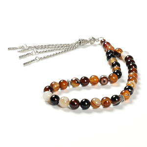<span class=keywords><strong>Tasbih</strong></span> Unisex de Piedra Allah, <span class=keywords><strong>Tawaf</strong></span> Tesbih, Cuentas de Oración Musulmanas de Granate Natural, Brazalete de Moda para Hombres y Mujeres - Product Image 3