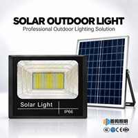 Projecteur solaire avec protection IP67, boîtier en alliage d'aluminium, source lumineuse LED pour routes, jardins, aménagements paysagers, indice de fidélité des couleurs élevé 95, télécommande