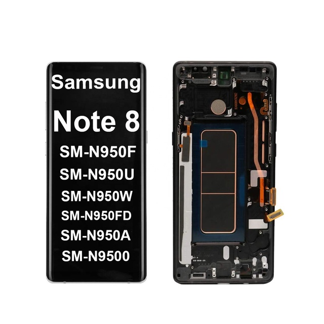 6.3" AMOLED for SAMSUNG Galaxy Note 8 LCD Display and Digitizer N950FD N950U Touch Screen Replace with Frame Mobile Repair Parts