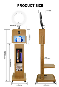 Photomaton Rétro Prêt <span class=keywords><strong>à</strong></span> l'Emploi avec <span class=keywords><strong>Logiciel</strong></span> <span class=keywords><strong>Gratuit</strong></span> Intégré, PC, Emballage Sécurisé, Grain <span class=keywords><strong>de</strong></span> Bois, Machine Photo DSLR - Product Image 6