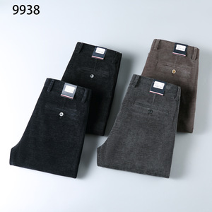 Autumn and Winter New <strong>Corduroy</strong> Business Versatile High-quality <strong>Classic</strong> Straight Casual <strong>Men's</strong> <strong>Trousers</strong> - Product Image 1