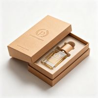 Boîte rigide en papier kraft personnalisée, boîte cadeau pour flacon de parfum avec insert en EVA, logo personnalisé pour 50 ml
