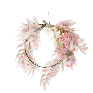 Décoration murale en fleurs artificielles Pritilla, feuilles roses, décoration de mariage et de maison CF01030 - Product Image 5
