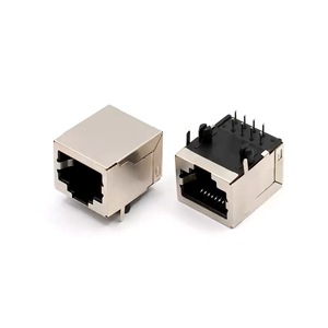 ช่องเสียบ RJ45 8P8C ขนาด 18.3 มม. แบบมีฉนวนป้องกันเต็มรูปแบบ สำหรับติดตั้งบนแผง  พอร์ตเดียว สำหรับเชื่อมต่ออีเธอร์เน็ต - Product Image 1