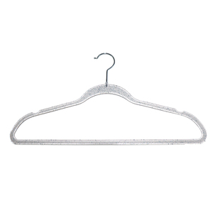 La fabbrica produce <span class=keywords><strong>appendini</strong></span> rivestiti Haute Couture all'ingrosso che lampeggiano i ganci trasparenti blu - Product Image 5