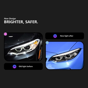 Fari a LED per <span class=keywords><strong>BMW</strong></span> Serie 2 F22 F23 2014-2021, Stile M2 CS con DRL Esagonale, Gruppo Ottico Adattivo a LED - Product Image 3