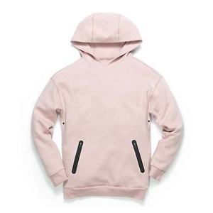 Sudadera con capucha y bolsillo con cremallera para hombre, suéter de lana de algodón de MATERIAL PERSONALIZADO, venta al por mayor - Product Image 2