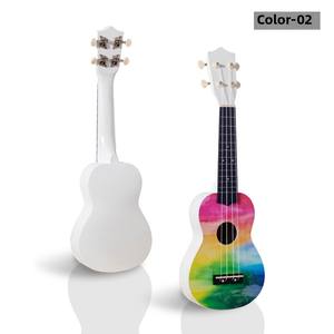 Ukulélé 21 pouces jouable en palissandre ébène touche 38 pouces acoustique petite guitare en nylon cadeau transfrontalier érable arrière/côté - Product Image 6