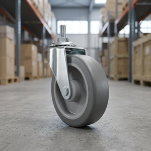 3 Inch Threaded Casters With Swivel <b>Wheel</b> For Furniture And Equipment - Product Image 2