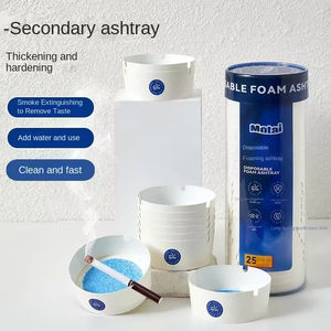 Cenicero de Papel Biodegradable con Diseño Anti-Cenizas, Ecológico y Autoextinguible con Gel - Product Image 4