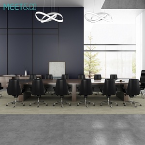 Modern Luxury Executive Office Conference Table Intelligent Charging Plug Wood Furniture for School Hotel Hospital Meeting <b>Desk</b> - Product Image 1