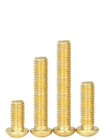 Vis à tête cruciforme en laiton de haute précision M2-M8, vis à tête bouton, vis à tête ronde Phillips