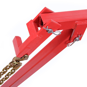 Sollevatore per pali in legno per impieghi gravosi per recinzioni, costruzione in acciaio al carbonio con ganci a catena per un facile posizionamento dei pali. - Product Image 6