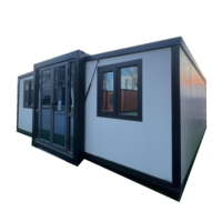 Maison conteneur extensible, cabane préfabriquée extensible, villa conteneur moderne pliable 20ft 40ft