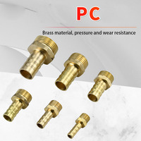 Raccords pneumatiques rapides tout cuivre, type Pagode, filetage métrique PC, connecteur de tuyau de gaz droit 6-01/8-02 2/3/4/6 Extra Wire