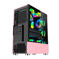 SNOWMAN Promotion Exceptionnelle : Boîtier PC Gaming en Verre Trempé à Vue Panoramique, Nouveau Design, Tour ATX, Idéal pour les Gamers