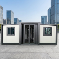 Expédition de maisons préfabriquées en conteneurs de 40 pieds et 20 pieds, dortoirs à trois chambres, maisons modulaires extensibles en conteneurs avec cuisine
