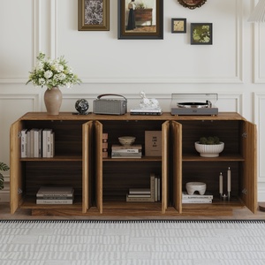 <span class=keywords><strong>Buffet</strong></span> en bois avec 6 portes <span class=keywords><strong>de</strong></span> rangement et étagères réglables pour <span class=keywords><strong>cuisine</strong></span>, salon, salle à manger - Product Image 3