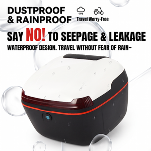 オートバイスクーターテールボックス 32L ABS PP 防水密閉トランク メカニカルロック ヘルメット収納 ユニバーサルリアカーゴケース - Product Image 2