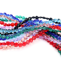 Perles en verre facettées en forme de cœur de 8 mm, prêtes à être expédiées, perles en verre cristal pour la fabrication de bracelets, fabrication de bijoux sur mesure