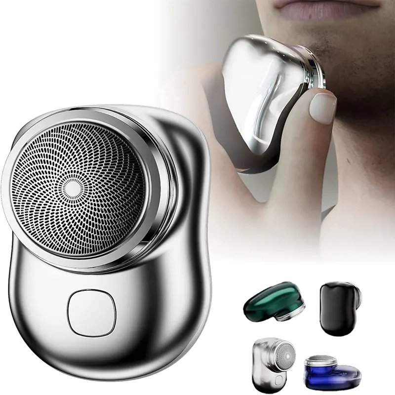 Mini Portable Electric Shaver Pocket Size Beard Shaver Wet and Dry Mens Face Razor