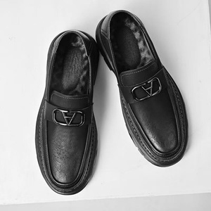 Chaussures d'affaires en cuir véritable pour hommes, toutes saisons, faites à la main, grandes tailles, à enfiler, souples, pour printemps, été, automne, stock disponible, OEM accepté - Product Image 2