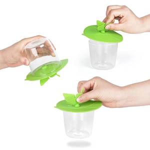 OEM ODM Cute Cartoon <b>Style</b> Eco-Friendly Leak-Proof Dustproof Butterfly <b>Head</b> Cup Lid Sealed Silicone Cover for Giveaways - Product Image 6
