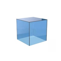 Présentoir en plexiglas coloré personnalisé 25x25cm Boîte d'affichage en acrylique transparent Cube