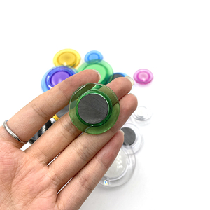 <span class=keywords><strong>Bouton</strong></span> en plastique transparent personnalisé de forme ronde Push Pin aimant pour tableau blanc - Product Image 5