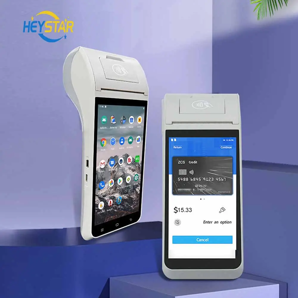 HEYSTAR HP405 Android nuovo Touch Screen 4G Wifi SIM Card maniglia sistema POS registratore di cassa macchina POS