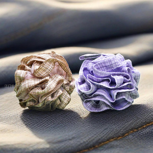 Japanese Style Checkered Mesh Bath Ball 60g Exfoliating Skin Care For Body Cleaning - Product Image 1