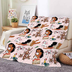 Couverture de voyage personnalisée Moana, la princesse des mers, motif dessin animé, la plus vendue, mignonne, douce et chaude, serviette de plage - Product Image 2