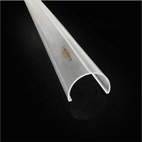 Difusor de luz fluorescente, sección especial, cubierta de luz Led, cubiertas de lámpara de Material PC
