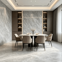 Carreaux de porcelaine modernes 600*1200mm à haute brillance avec texture pierre, antibactériens, pour villa, centre commercial, salon, salle de bain et escalier