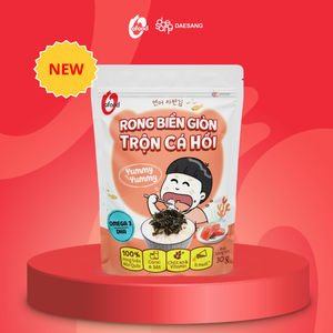 O'Food Algas Crujientes con Salmón (paquete de 30g) snack nutritivo de algas estilo coreano especialmente diseñado para niños. - Product Image 4