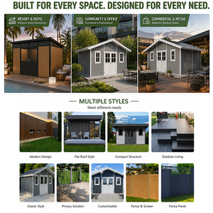 Nuovo Capanno da Giardino <span class=keywords><strong>in</strong></span> Composito <span class=keywords><strong>Legno</strong></span>-Plastica Impermeabile, Casetta <span class=keywords><strong>per</strong></span> Stoccaggio Esterno <span class=keywords><strong>in</strong></span> WPC - Product Image 4