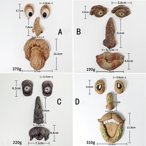 เปลือกต้นไม้เรืองแสงใบหน้ามอนสเตอร์เครื่องประดับเรซิ่นสำหรับเทศกาลอีสเตอร์กลางแจ้งที่สร้างสรรค์ - Product Image 6