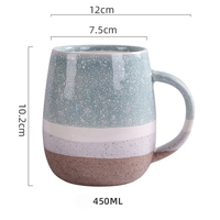 Mug cadeau en céramique promotionnel à grande capacité, très vendu, mug à café pour le petit-déjeuner, mug de bureau avec couvercle