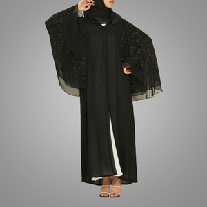 Vestido Musulmán, Caftán Marroquí con Mangas de Mariposa, Kimono para Mujer, Oriente Medio, Abaya Abierta por Delante - Product Image 3