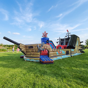 WINSUN Grand château gonflable avec trampoline, château de saut, <span class=keywords><strong>jeu</strong></span> d'<span class=keywords><strong>aventure</strong></span> de style château pour tous les âges - Product Image 1