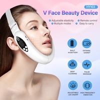 Nouveau design de réducteur de double menton, lifting du visage en V, amincissement du visage, masseur vibrant électrique pour le visage en V, amincissement et modelage