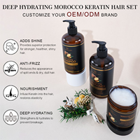 Shampoo à l'huile d'argan sans sulfate pour cheveux crépus, shampooing réparateur et nourrissant à l'huile marocaine, brillance souple à la kératine, vente en gros
