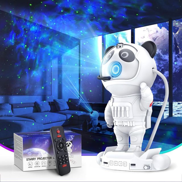 Panda Starry Sky Projector Lamp 3.0 Upgraded Version Of Astronaut Projection Ambient Light Night Light Starry Sky Projection