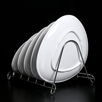 Ensembles d'assiettes rétro de 6 pouces vaisselle assiette alimentaire blanche en mélamine plastique réutilisable sans vaisselle cassable pour mariage d'hôtel restaurant